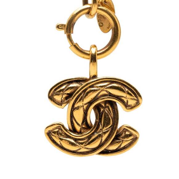 CHANEL Gold Logo Necklace